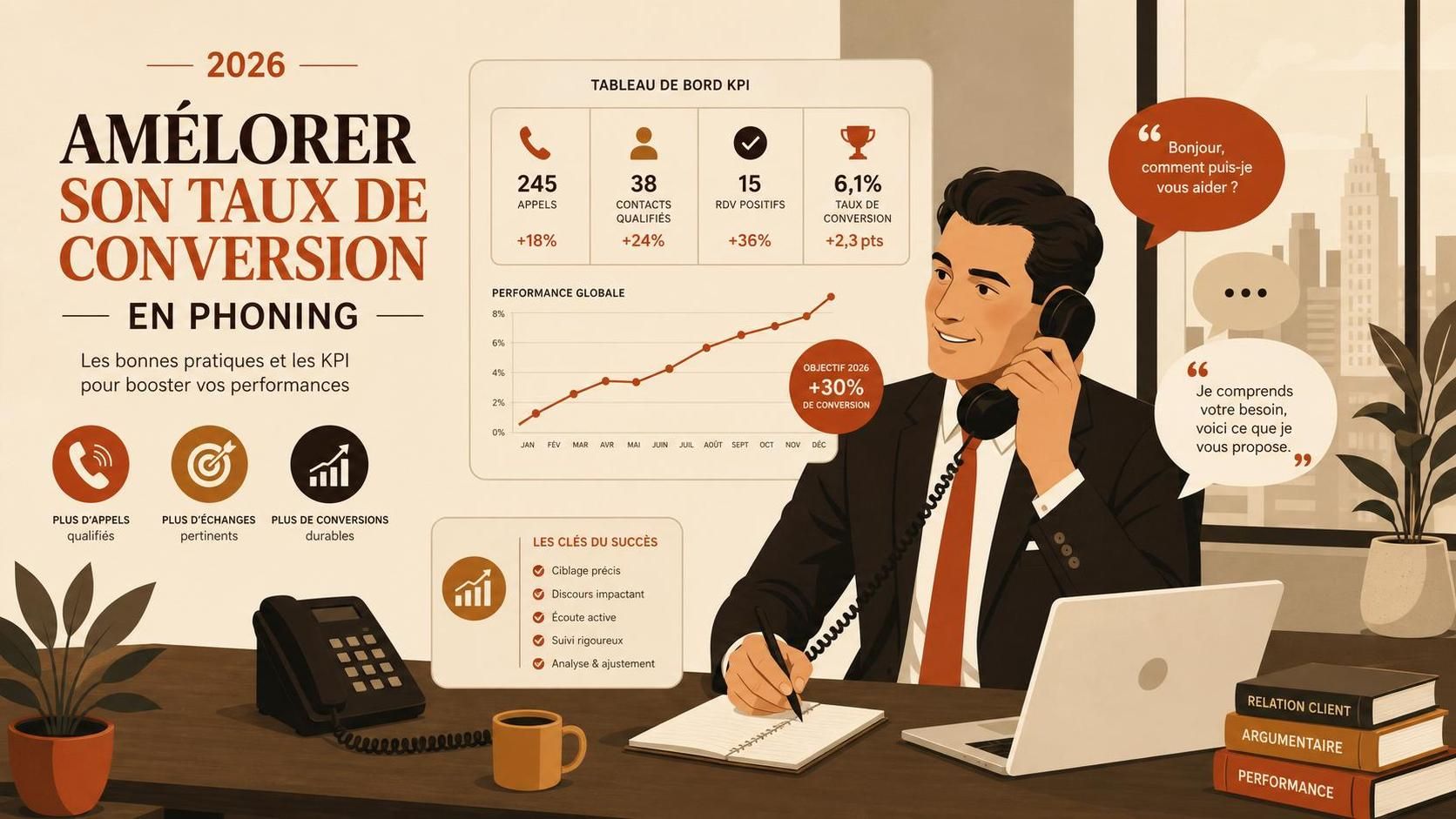 découvrez notre guide complet 2026 pour améliorer efficacement votre taux de conversion en phoning. techniques, conseils et stratégies pour optimiser vos appels commerciaux et booster vos résultats.