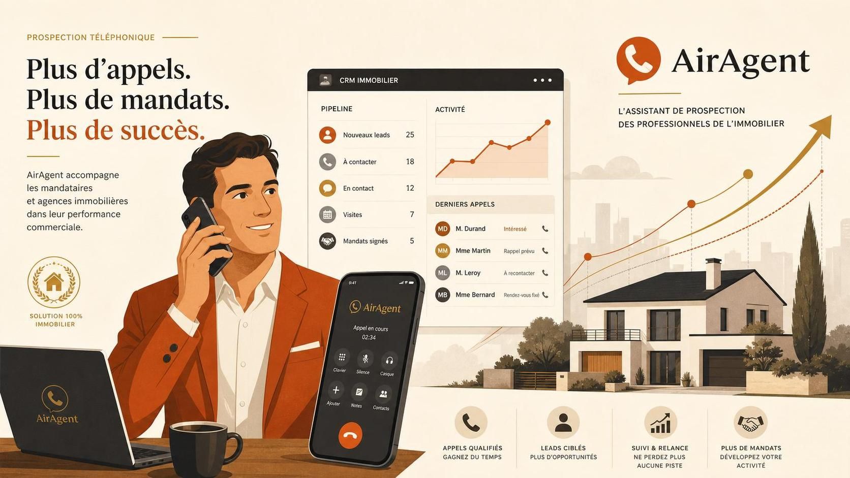 découvrez comment airagent 2026 révolutionne la prospection téléphonique pour les agences immobilières et mandataires, en optimisant vos contacts et boostant vos ventes.