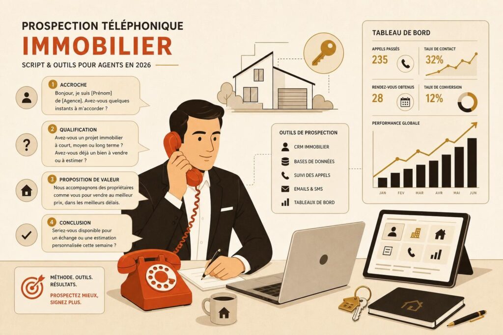Prospection Téléphonique Immobilier : Script et Outils pour Agents en 2026