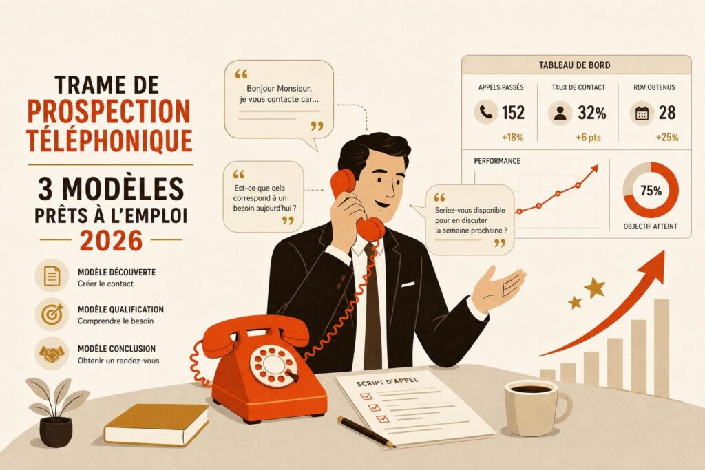 Trame de Prospection Téléphonique : 3 Modèles Prêts à l&rsquo;Emploi 2026