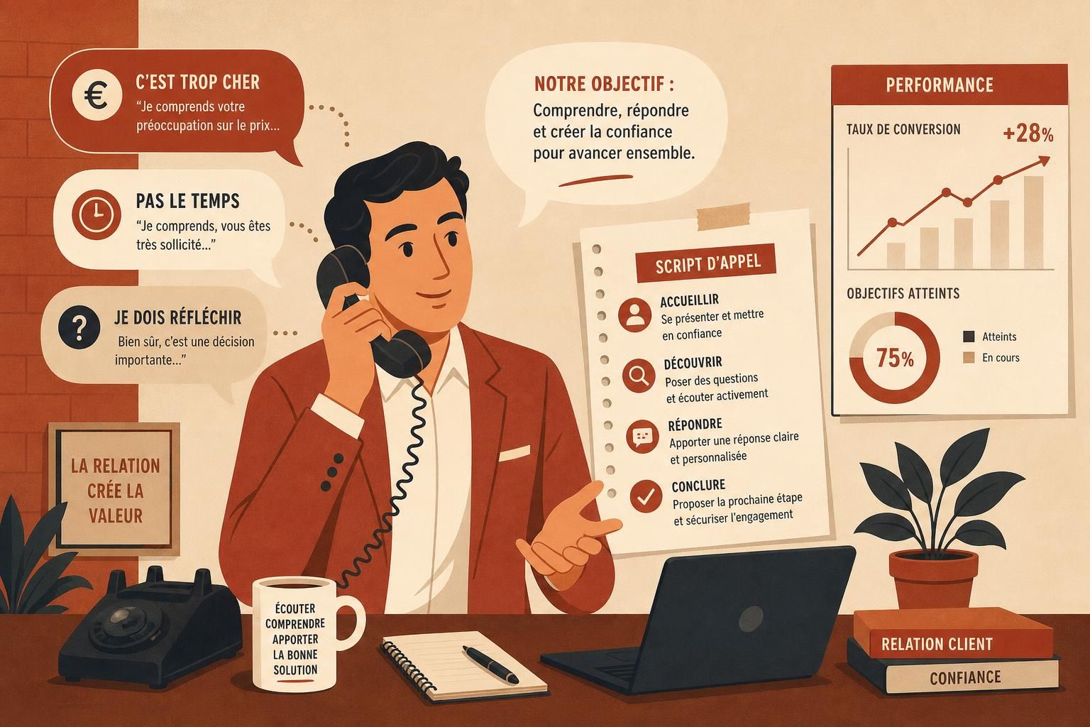 découvrez notre guide complet pour aider les pme à gérer efficacement les objections au téléphone et améliorer leurs techniques de vente.