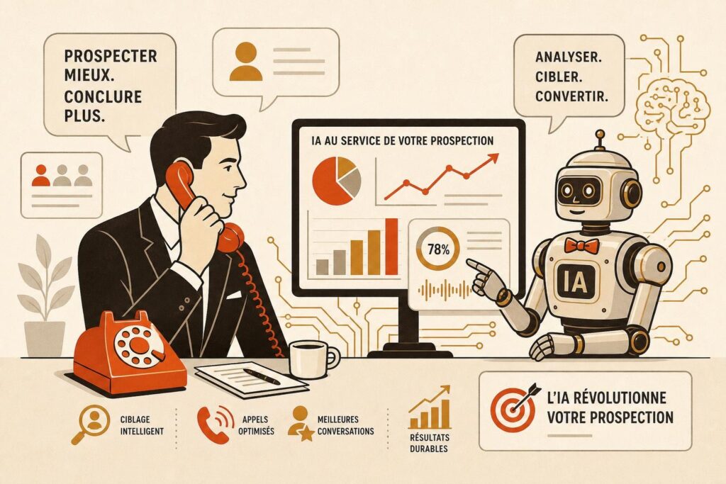 IA Prospection Commerciale : Comment l&rsquo;Intelligence Artificielle Change Tout