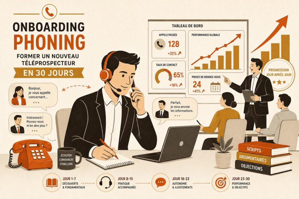 Onboarding Commercial Phoning : Former un Nouveau Téléprospecteur en 30 Jours