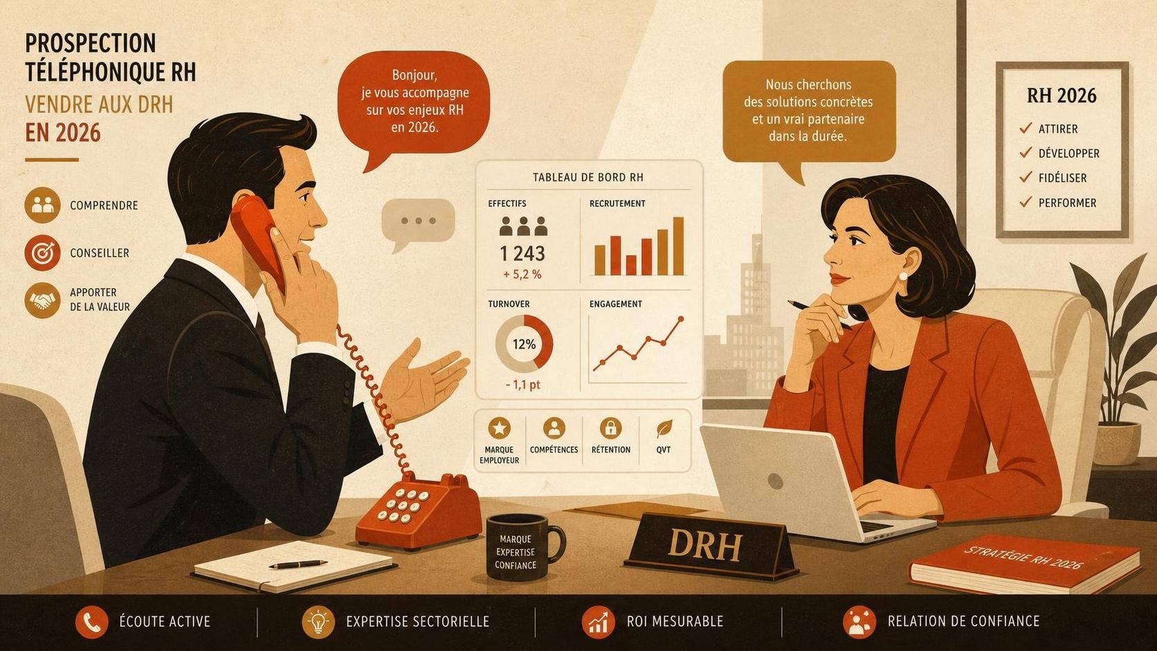 découvrez comment maîtriser la prospection téléphonique rh pour vendre efficacement vos services aux drh en 2026 grâce à des stratégies adaptées et des conseils pratiques.