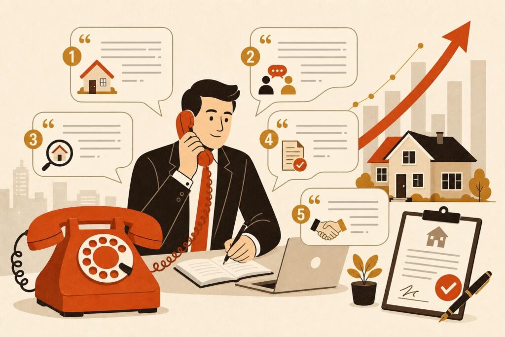 Script Phoning Immobilier : 5 Exemples pour Décrocher des Mandats 2026