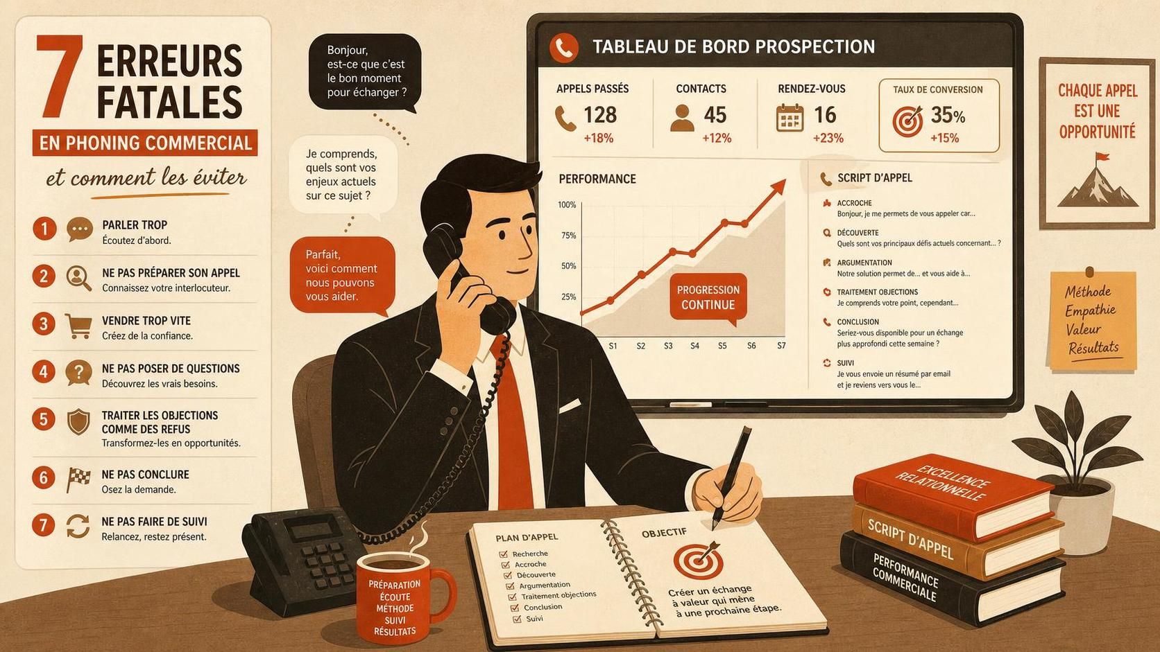 découvrez les 7 erreurs fatales à éviter en phoning commercial pour améliorer vos performances et réussir vos appels de vente efficacement.