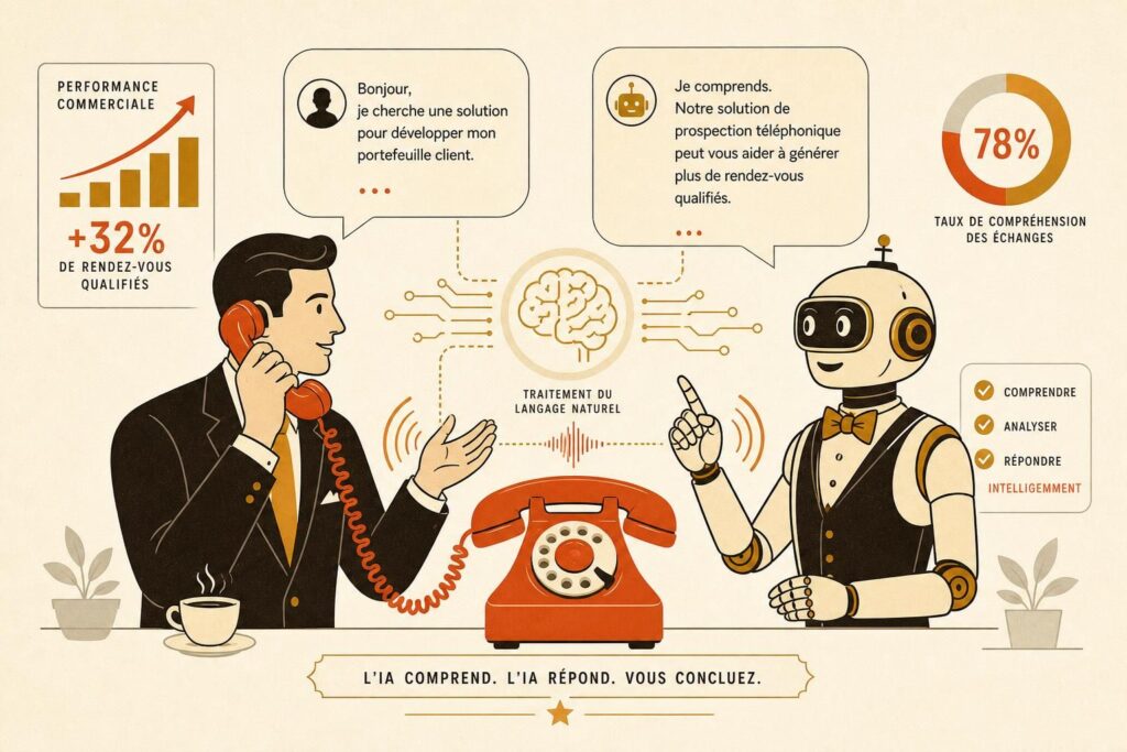 NLP Téléphonie : Comment l&rsquo;IA Comprend et Répond à vos Prospects