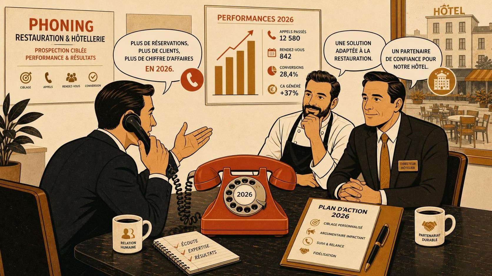 découvrez comment phoning restauration en 2026 vous aide à prospecter efficacement les restaurateurs et groupes hôteliers pour booster votre activité.