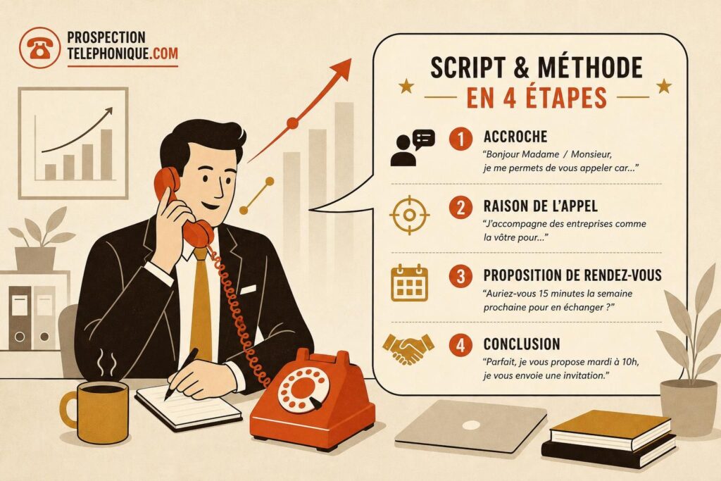 Prise de Rendez-vous Téléphonique : Script et Méthode en 4 Étapes