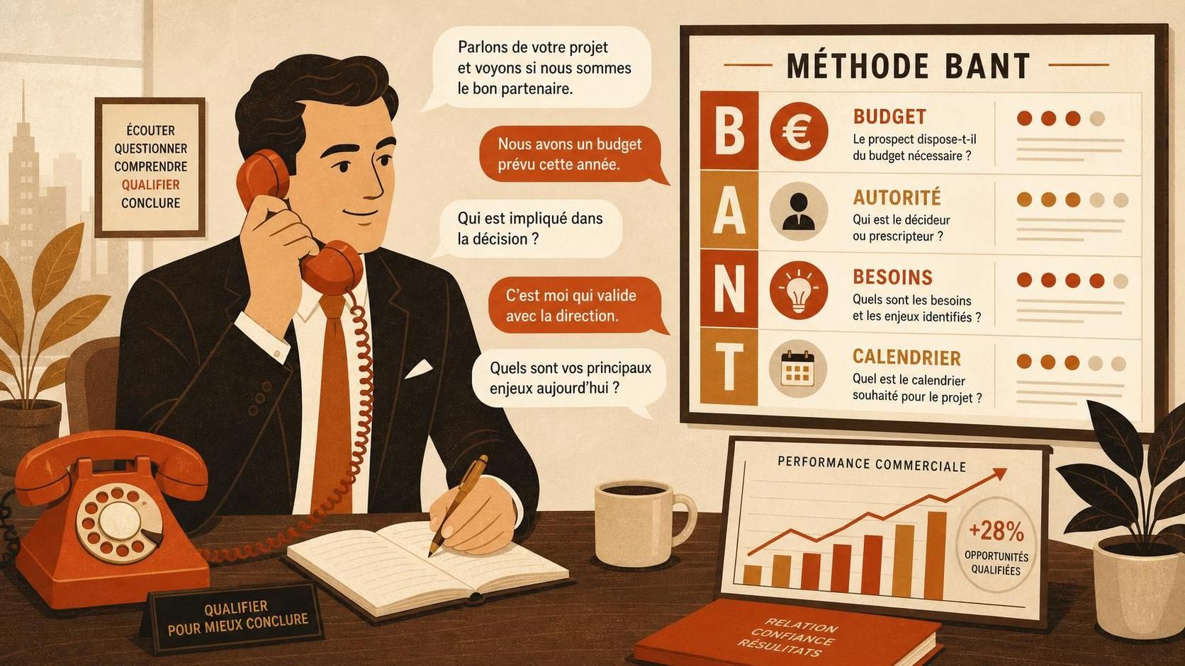 découvrez comment qualifier efficacement un prospect par téléphone grâce à la méthode bant, pour optimiser votre processus de vente et mieux cibler vos opportunités.