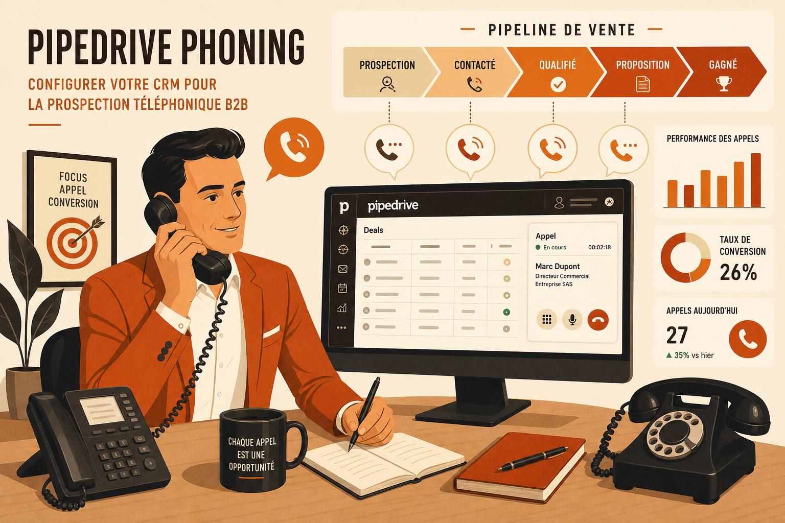 découvrez comment configurer pipedrive pour optimiser votre prospection téléphonique et booster votre efficacité commerciale grâce à un crm adapté.