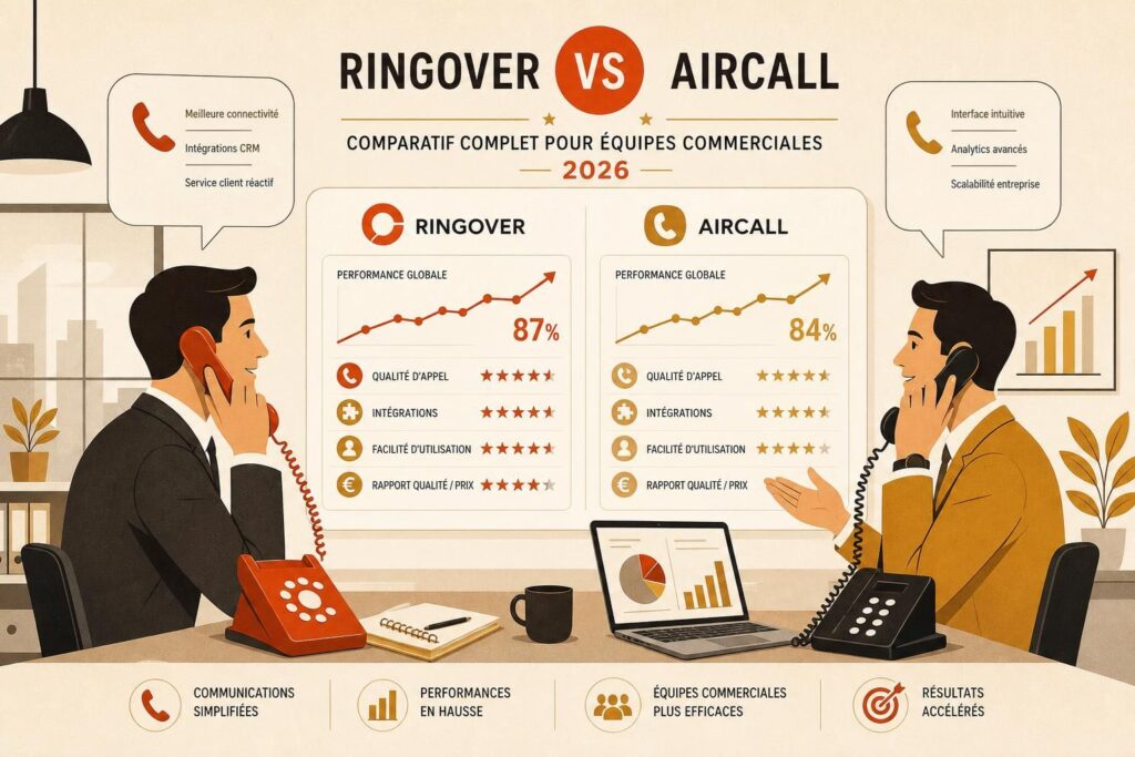 Ringover vs Aircall : Comparatif Complet pour Équipes Commerciales 2026