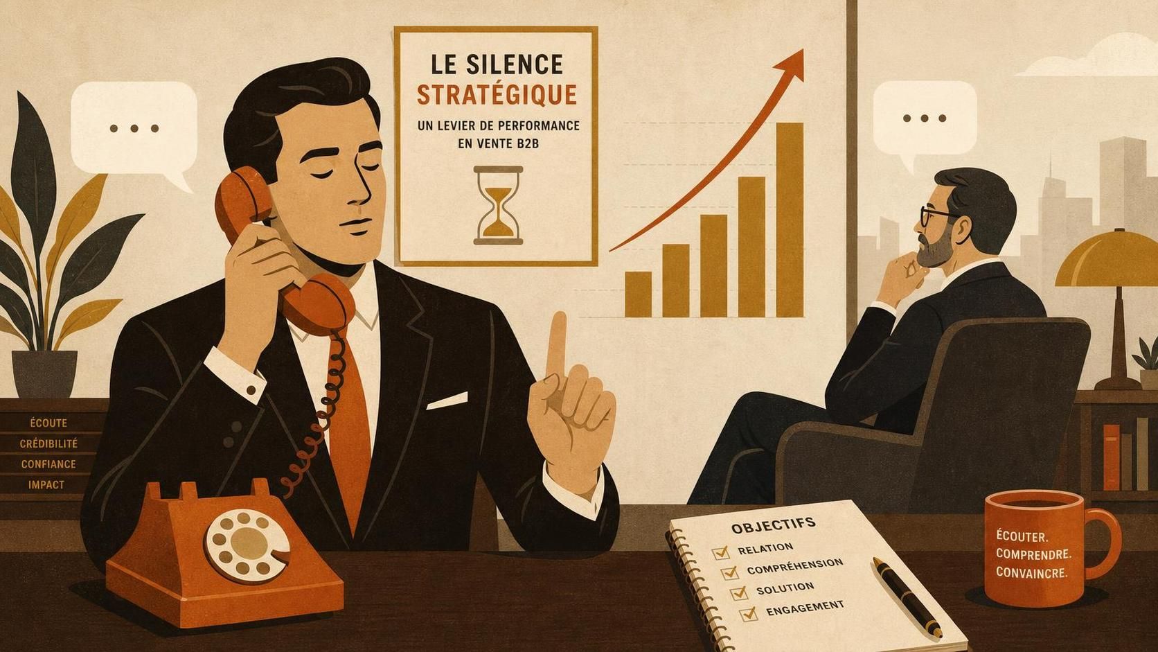 découvrez comment le silence stratégique au téléphone peut améliorer vos ventes et pourquoi se taire au bon moment fait toute la différence dans la communication commerciale.