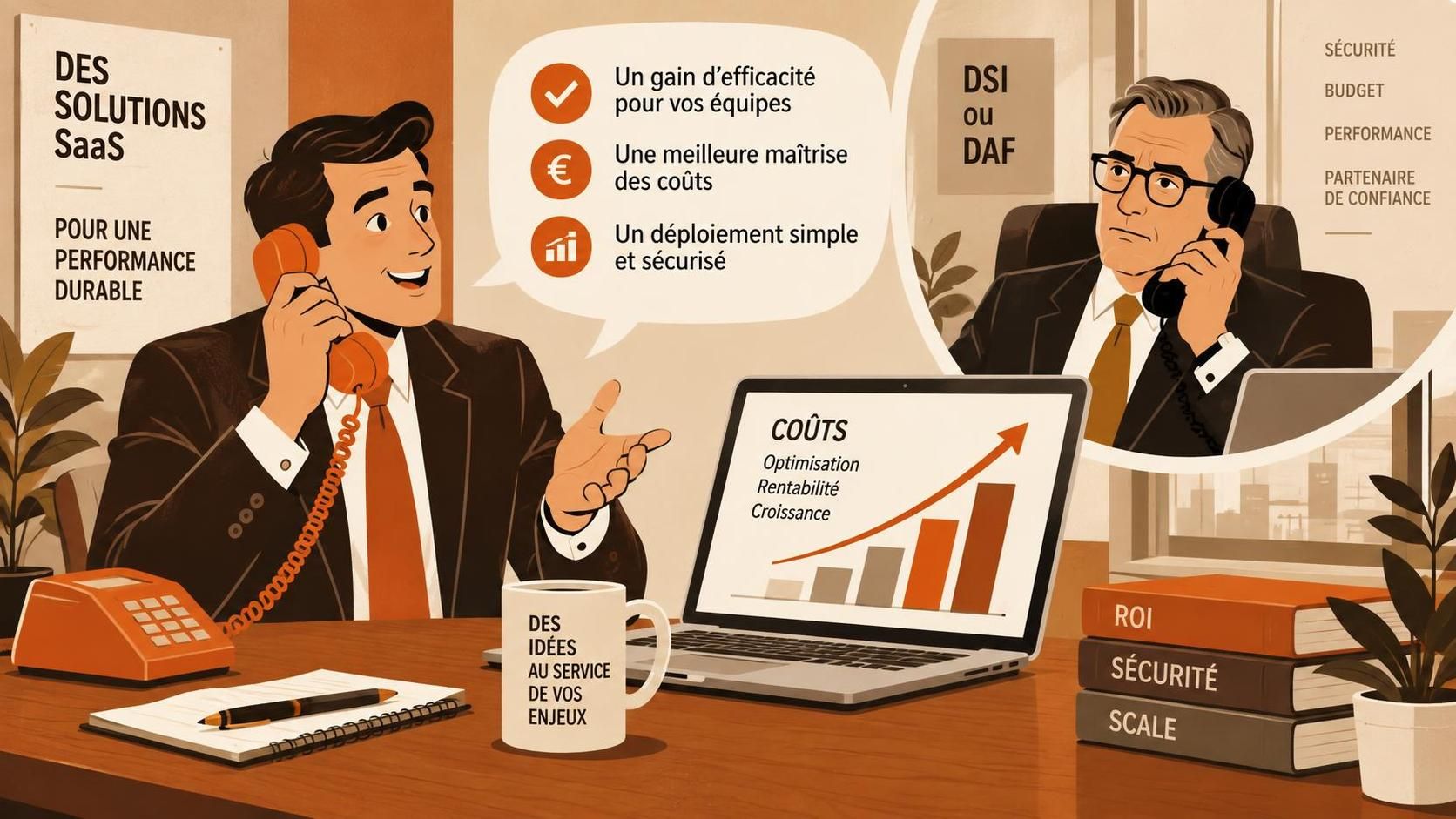 découvrez un script de phoning saas b2b pour convaincre un dsi ou un daf : accroche, questions clés et arguments pour obtenir un rendez-vous par téléphone.